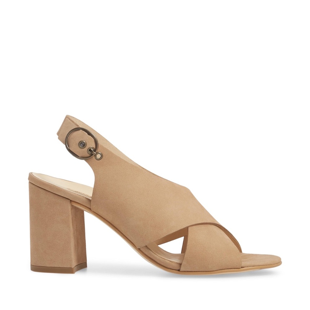 Paul Green | Retro Slingback Block Heel Sandal Sisal Nubuck Leather UK 8/US 10.5